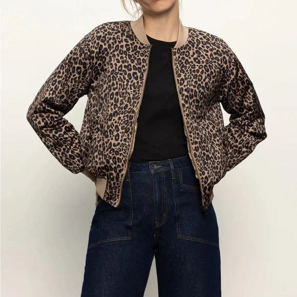 NWT Sanctuary Monroe Sateen Long Sleeve Bomber Jacket (size large) - Picture 2 of 11